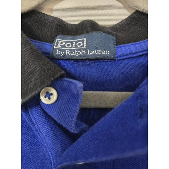 POLO RALPH LAUREN BOYS SHIRT size Tag Missing Fits M 100% COTTON NORWAY BIG PONY - Picture 5 of 6